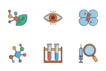 Ausrüstung für Chemie- und Biolabore Symbolpack