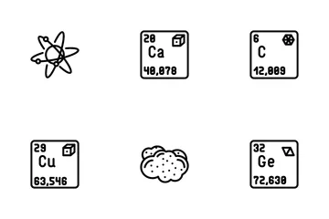 Chemie Wissenschaft Chemisch Symbolpack