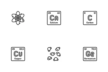 Chemische Wissenschaft Chemie Symbolpack