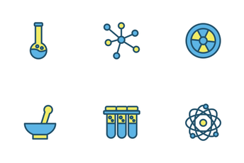 Chemistry Icon Filled Outline Icon Pack