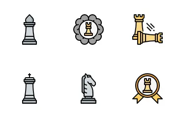 Chess board icon on transparent background Vector Image