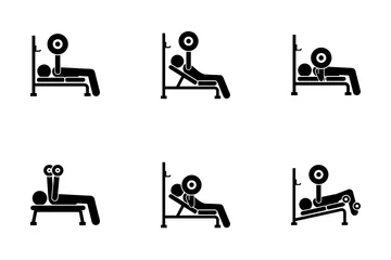 Chest Exercise Icon Pack