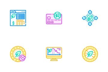 Crypto-monnaie Chia Pack d'Icônes