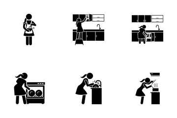 Cocina chica Icon Pack