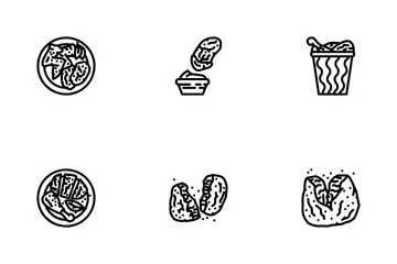Chicken Crispy Food Meal Icon Pack