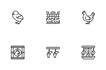 Chicken Meat Factory Icon Pack