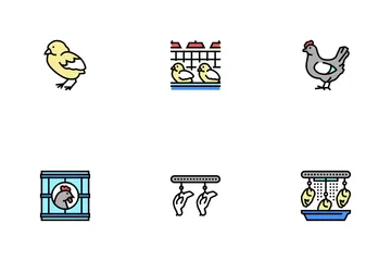 Chicken Meat Factory Icon Pack