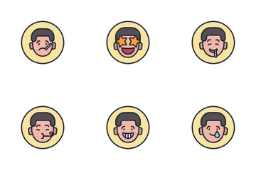 Chico emoji Paquete de Iconos