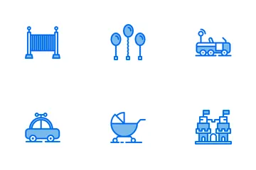 Child And Toys Icon Pack