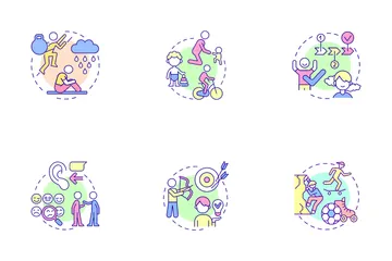 Child Mental Health Icon Pack
