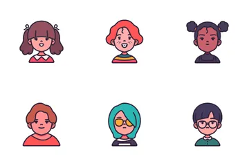 Children Avatar Icon Pack