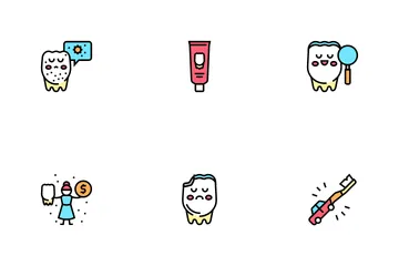 Children Dentist Icon Pack