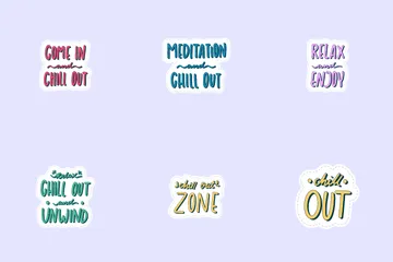 Chill Out Sticker Icon Pack