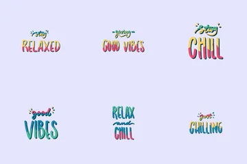 Chill Out Sticker Icon Pack