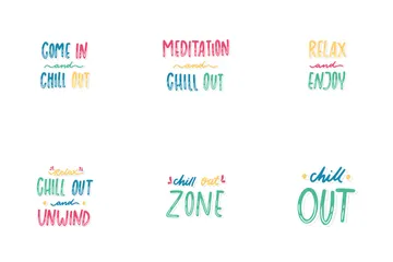 Chill Out Sticker Icon Pack