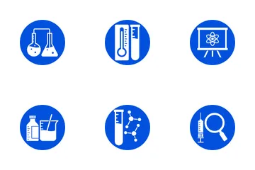 Équipement de laboratoire chimique et biologique Pack d'Icônes