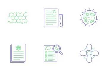 Équipement de laboratoire chimique et biologique Pack d'Icônes