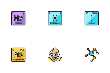 Chimie Sciences Chimiques Pack d'Icônes