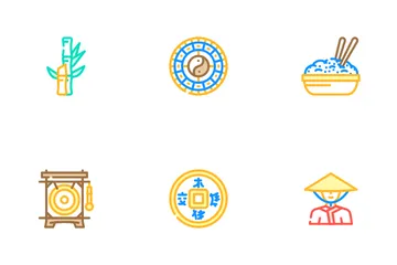 Chinese Accessory And Tradition Icon Pack