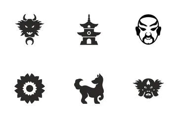 Chinese Culture & Attributes Icon Pack