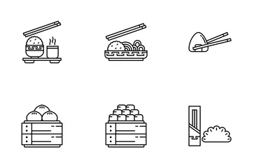 Chinese Foods Icon Pack