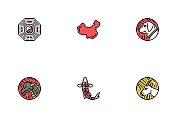 Chinese Horoscope And Accessory Icon Pack