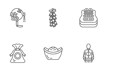 Chinese Wedding Icon Pack