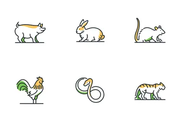 Chinese Zodiac Animals Icon Pack