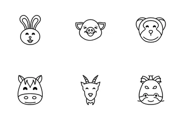 Chinese Zodiac Signs Icon Pack