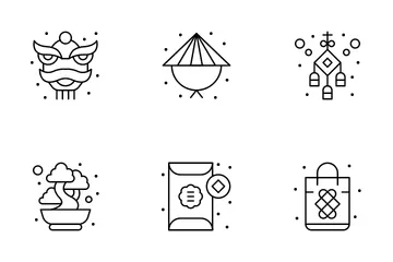 Chinesisches Neujahr 2021 Symbolpack
