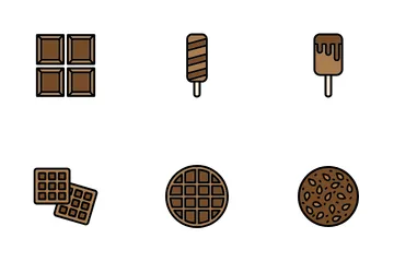 Chocolate Paquete de Iconos