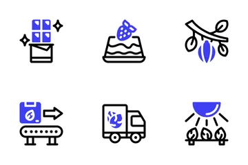 Chocolate Process Icon Pack