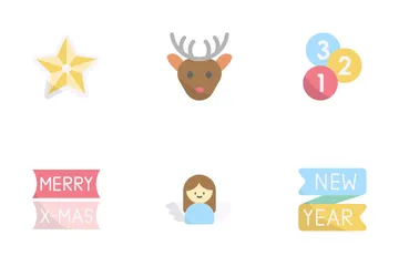 Christmas And New Year Icon Pack