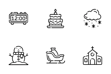 Christmas And New Year Icon Pack
