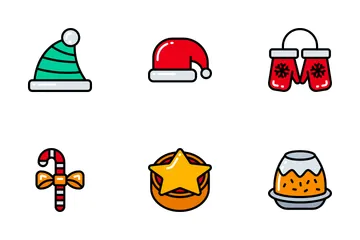 Christmas - Bright Fill Icon Pack