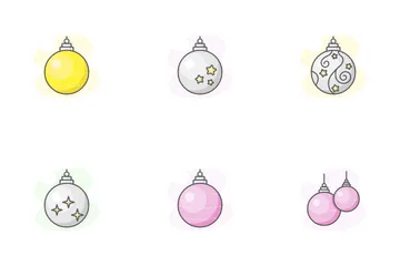 Christmas Bulb Light Icon Pack
