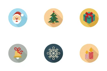Christmas Flat Color Icon Icon Pack