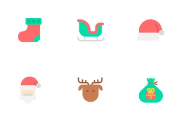 Christmas Flat Colours Icon Pack