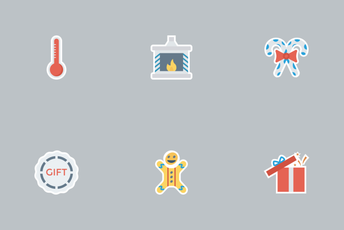 Christmas Flat Paper Vol 1 Icon Pack