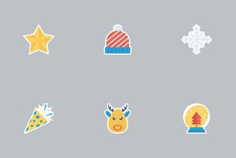 Christmas Flat Paper Vol 2 Icon Pack