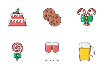 Christmas Food Icon Pack