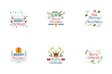 Christmas Greetings Icon Pack