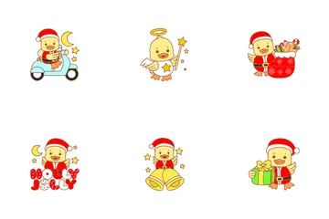 Christmas Of Duck Icon Pack