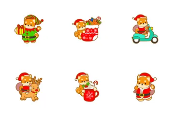 Christmas Of Shiba Inu Icon Pack