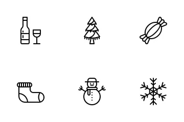 Christmas (Outline 64) Icon Pack