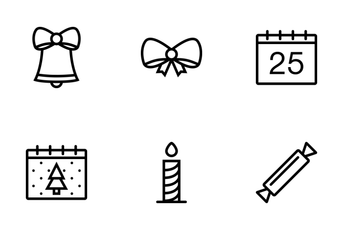 Christmas Outline Icon Pack