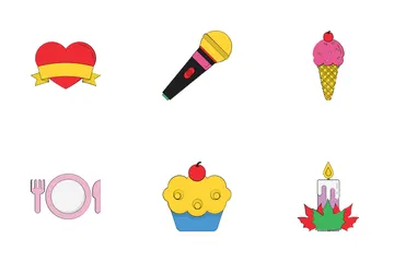 Christmas Party And Celebration Icon Pack