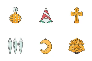 Christmas Tree Decorations Icon Pack