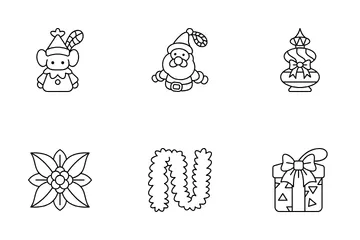 Christmas Tree Decorations Icon Pack