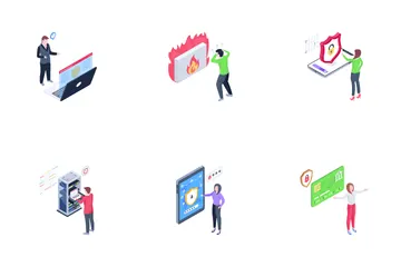 Cíber segurança Icon Pack